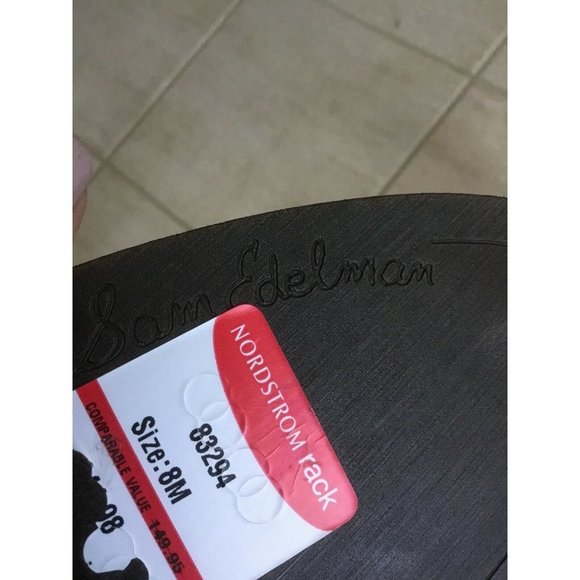 NEW Sam Edelman Morris Black Leather suede Ankle 8 - Picture 10 of 10